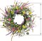 20-Inch Spring Daisy Wreath for Front Door – Artificial Wildflower & Eucalyptus Greenery Farmhouse Wreath for Indoor Outdoor Home Decor
